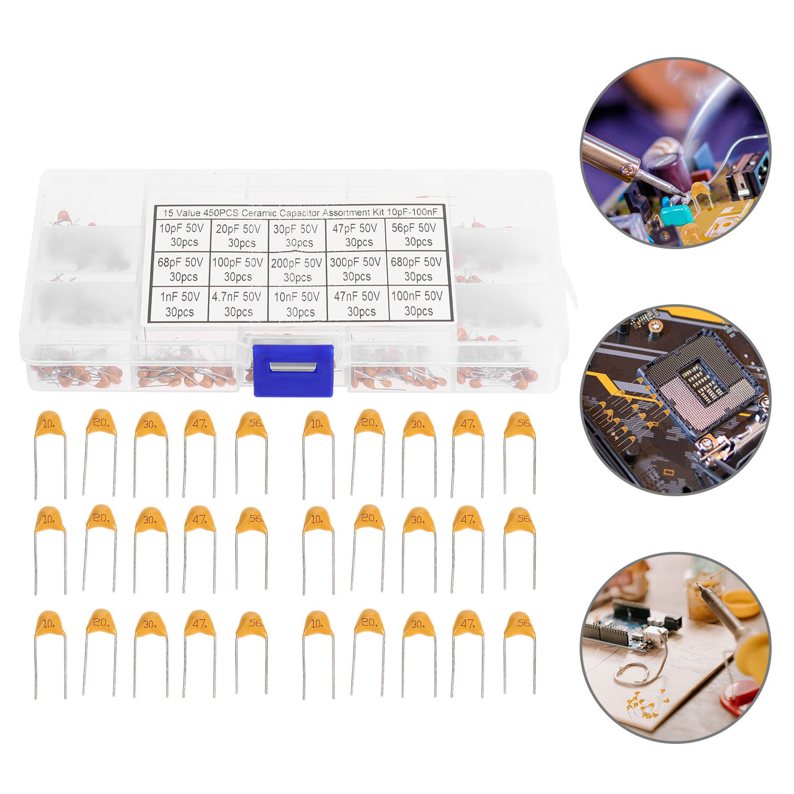 Diy Electronics Videos - 1 Set Contoh Kapasitor Keramik Berbagai