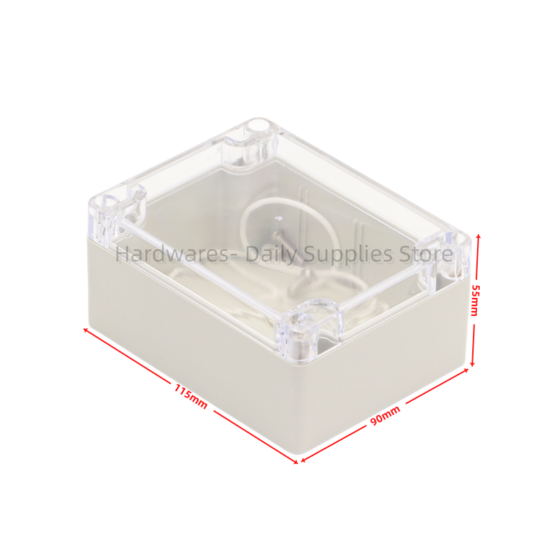 Diy Electronics Box - 1 buah sarung plastik bening antiair,