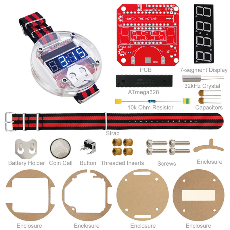 Kit LED Chip Tunggal Jam DIY B - Diy Electronics Parts ulasan dan harga
