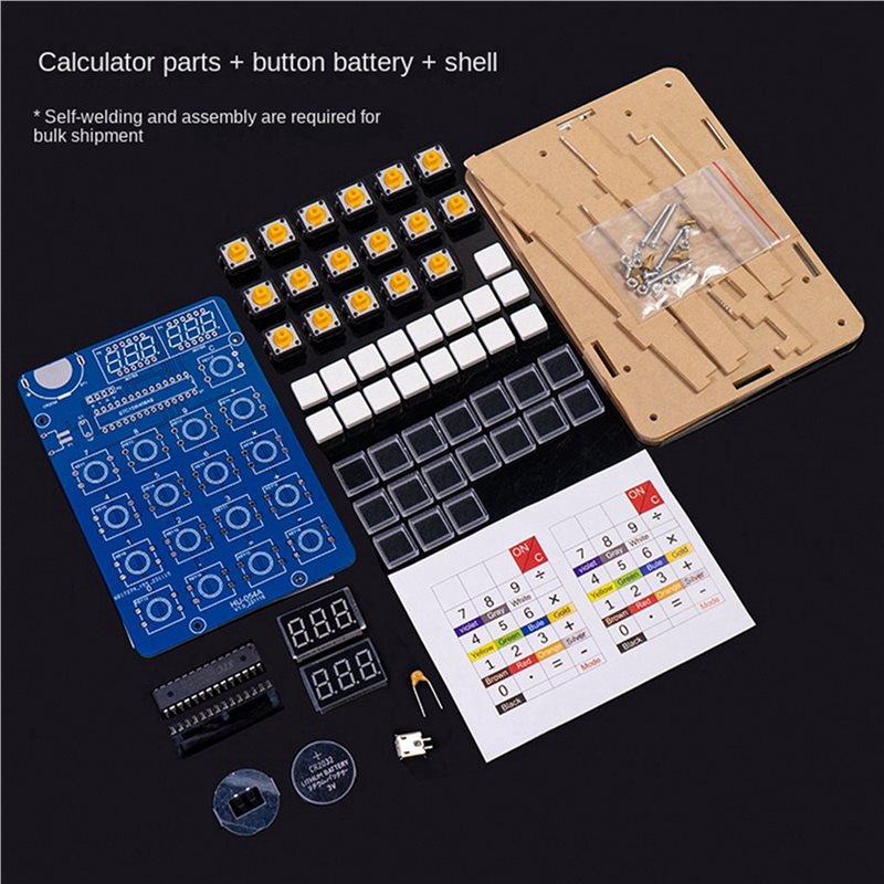 Kit Kalkulator QWE-5X DIY 51 M - Homemade Diy Electronics ulasan dan harga