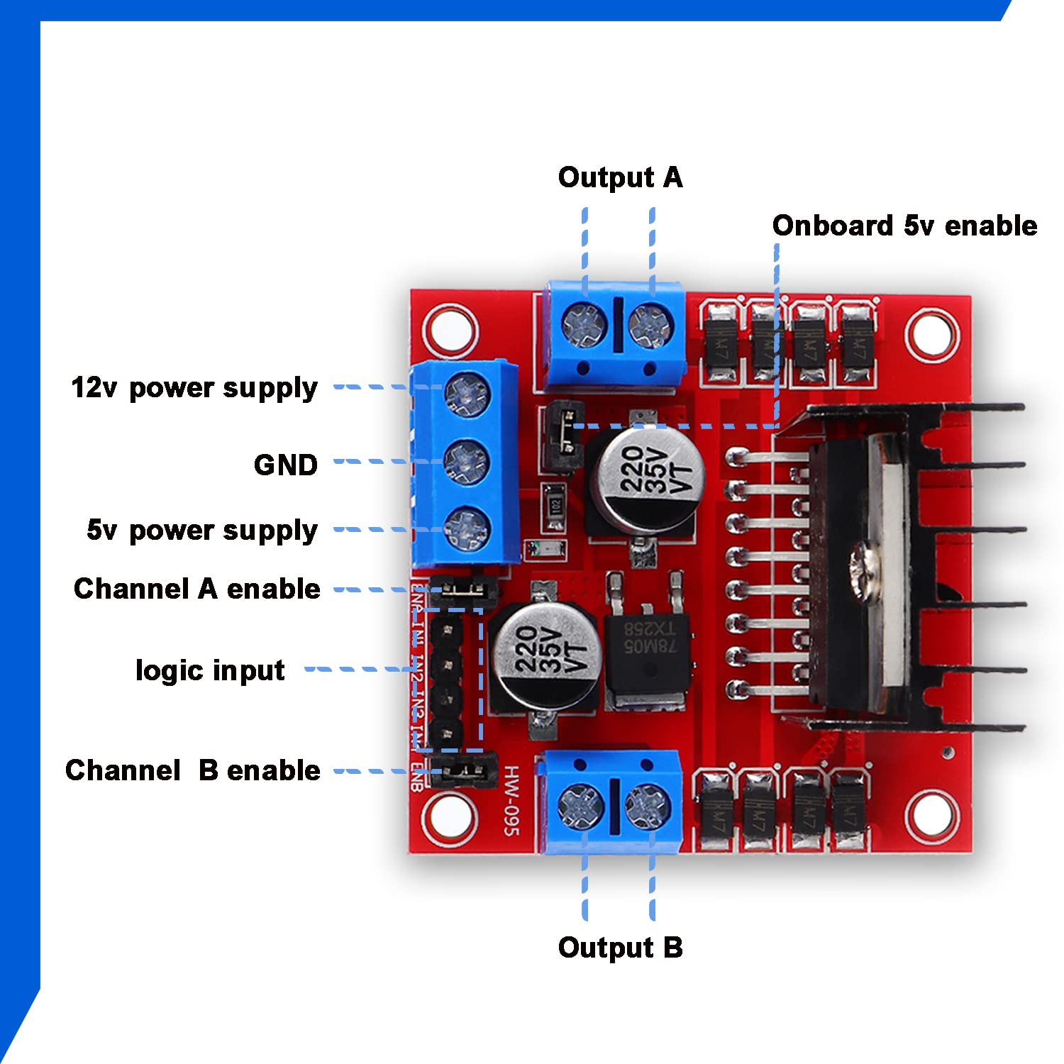 L298N papan pengontrol Drive M - L298N Motor Driver ulasan dan harga