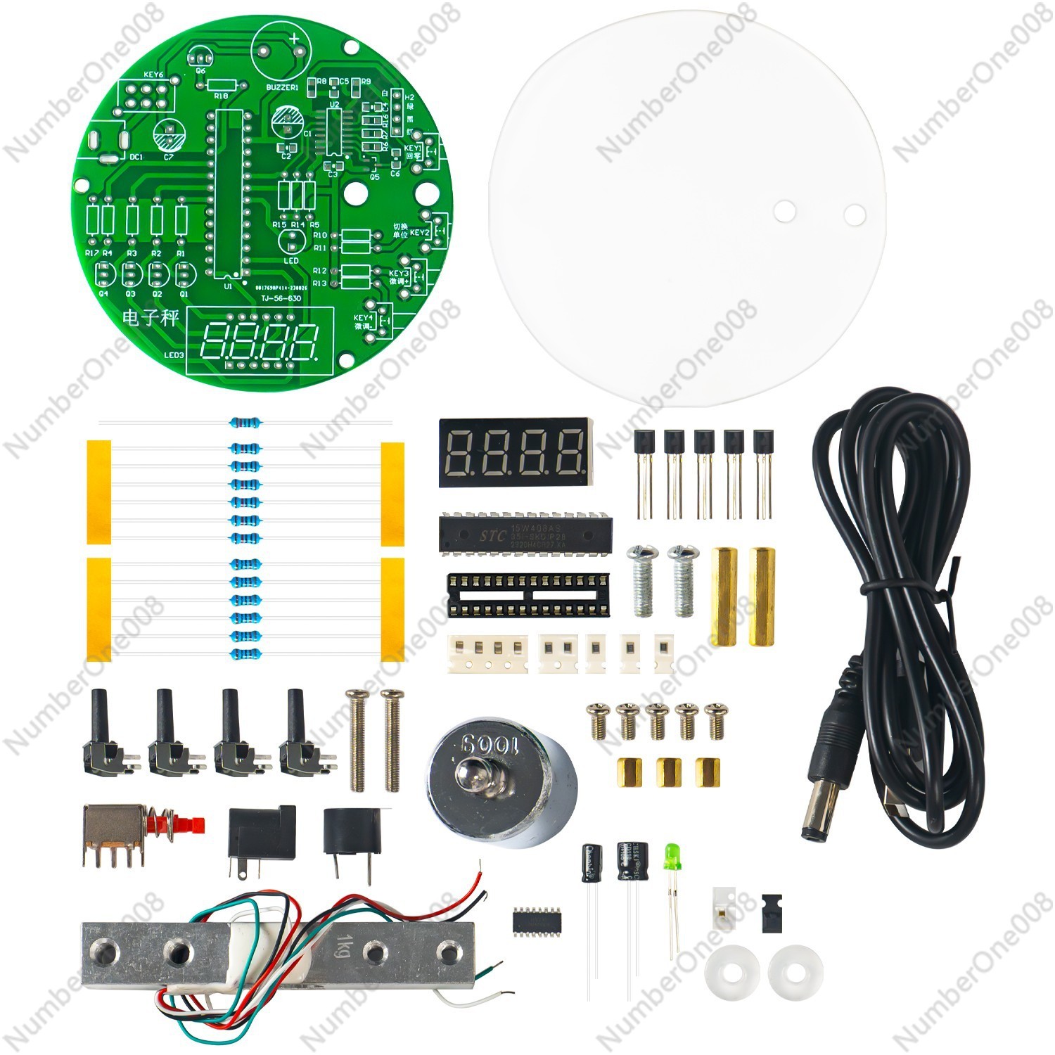 TJ-56-630 51 MCU Kit Skala Ele - Homemade Diy Electronics ulasan dan harga