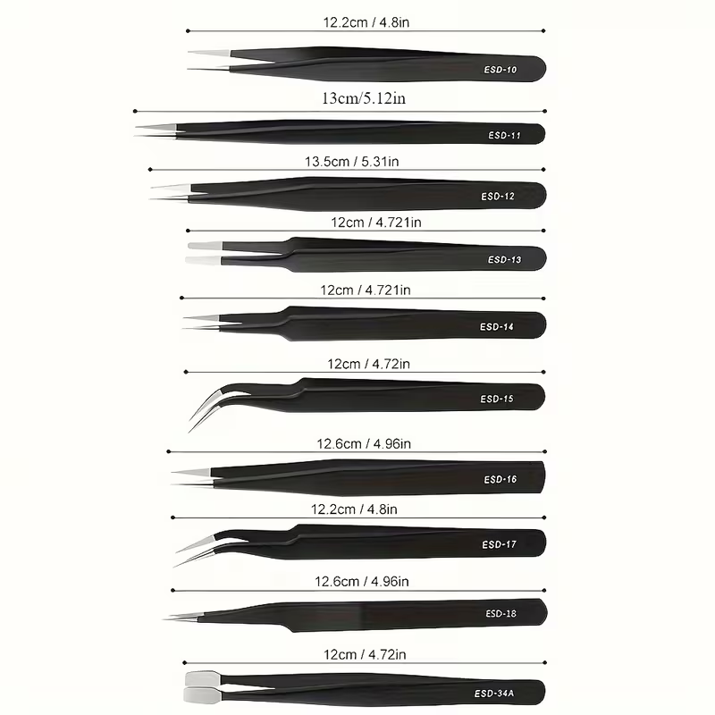 10Pcs Set Pinset Anti-Statik E - Diy Electronics Parts ulasan dan harga