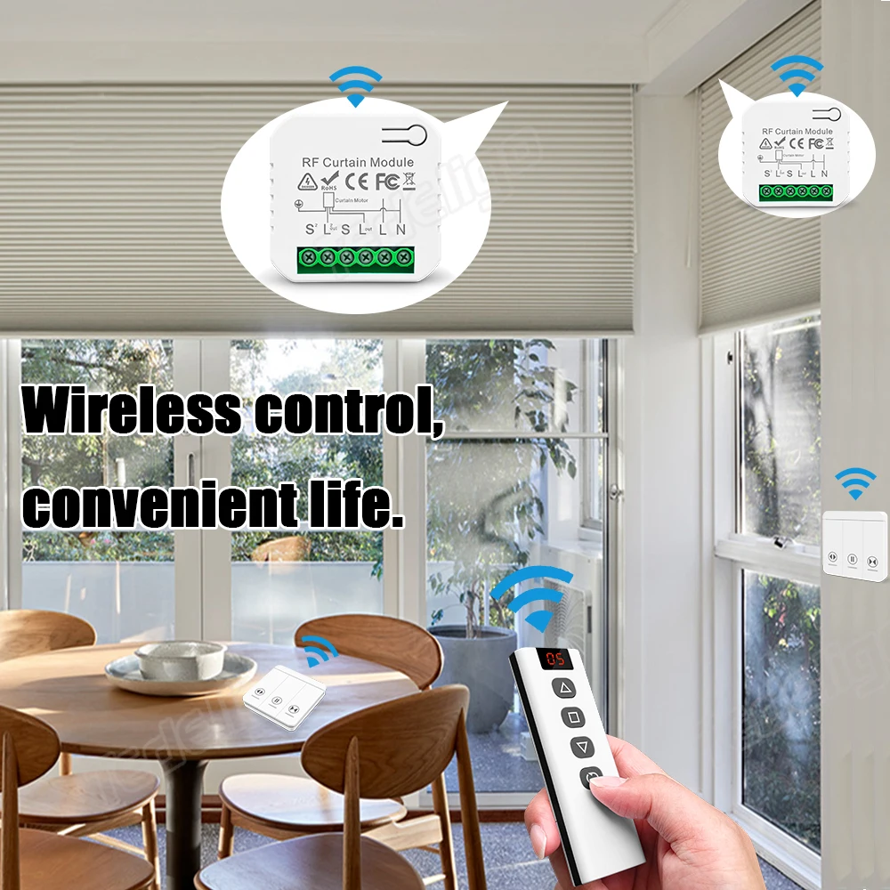 Modul sakelar tirai RF 433 MHz - Rf 433Mhz Module ulasan dan harga