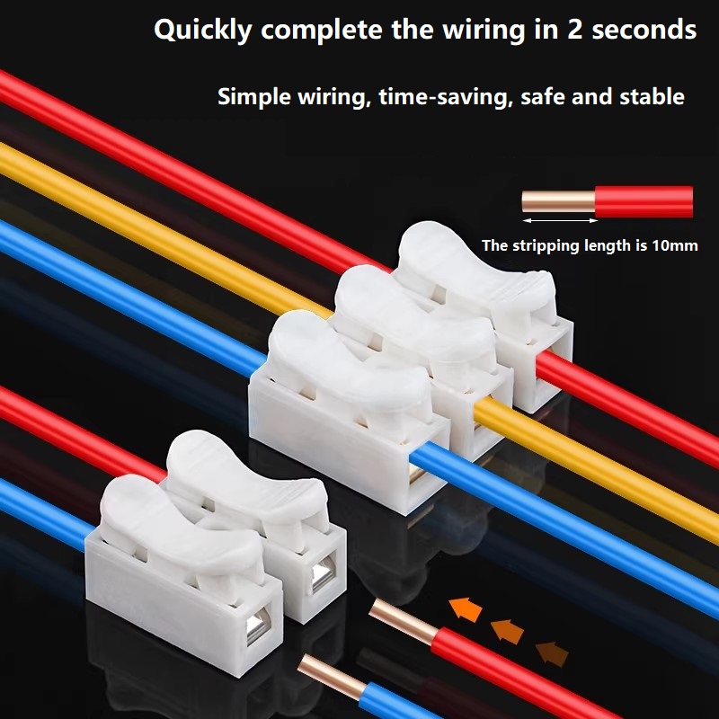 50Pcs Konektor Kabel Cepat Tan - Diy Electronics Wire ulasan dan harga