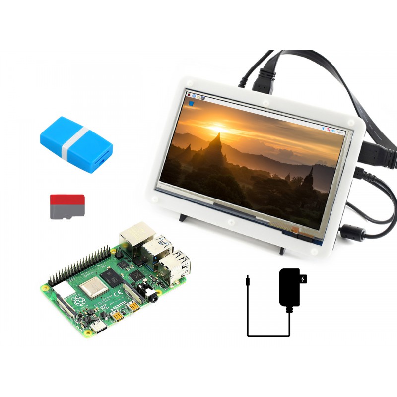 Kit Layar Raspberry Pi 4 Model - Diy Electronics Case ulasan dan harga