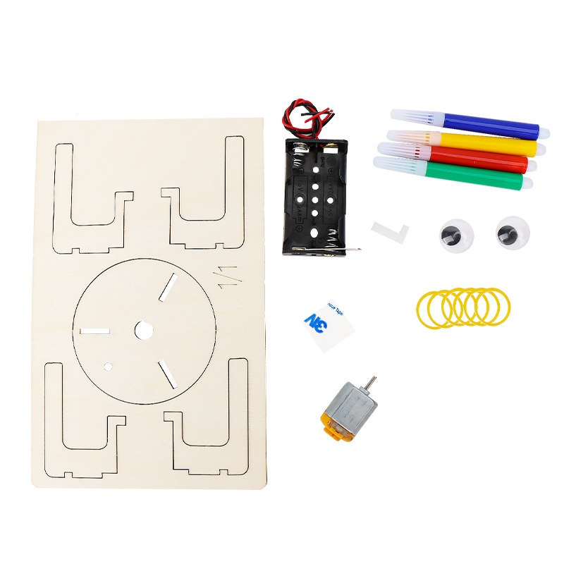 Robot Grafiti Getaran Listrik  - Diy Electronics Kids ulasan dan harga