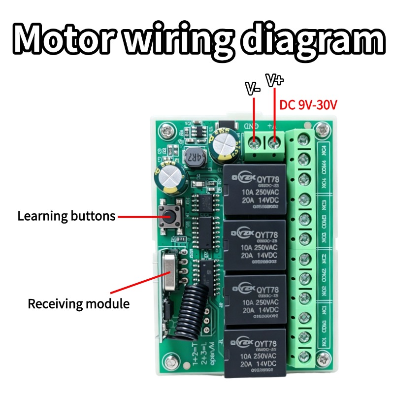 Modul Penerima Relay 4CH DC 12 - Rf 433Mhz Module ulasan dan harga